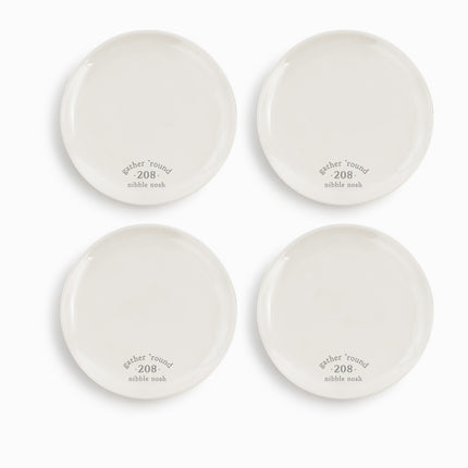 Gather 'round Appetizer Plates Set Of 4