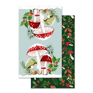 Quick Dry Waffle Towel Mushrooms