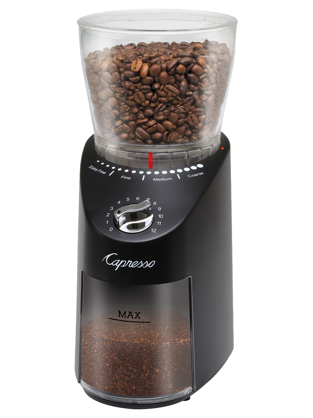 Infinity Plus Conical Burr Coffee Grinder Abs Black