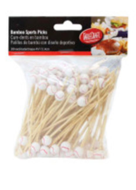 Decorative Sport Pick Pk Of 100 Baseball
