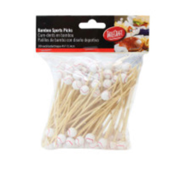 Decorative Sport Pick Pk Of 100 Baseball