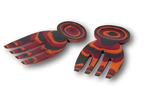 Pakka Wood Salad Hands 5"