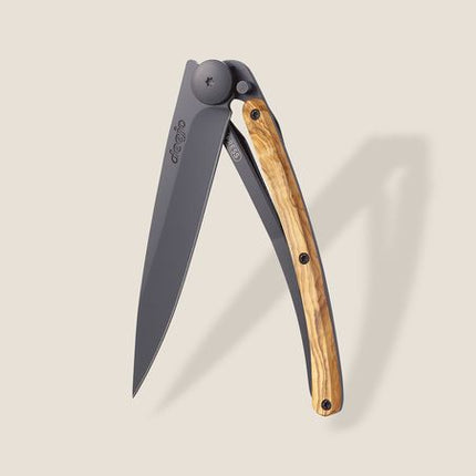 37g, Knife Blank Olive Wood, Black