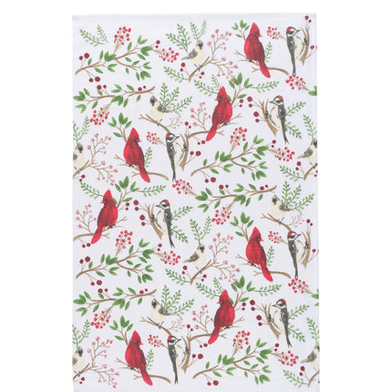 Now Designs Holiday Dishtowel Forest Birds