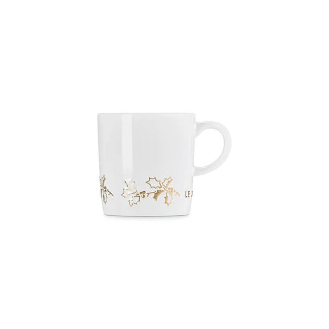 London Mug - Christmas Holly Edition - White