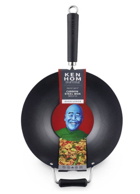 Ken Hom 12.20 in Nonstick Carbon Steel Excel Wok