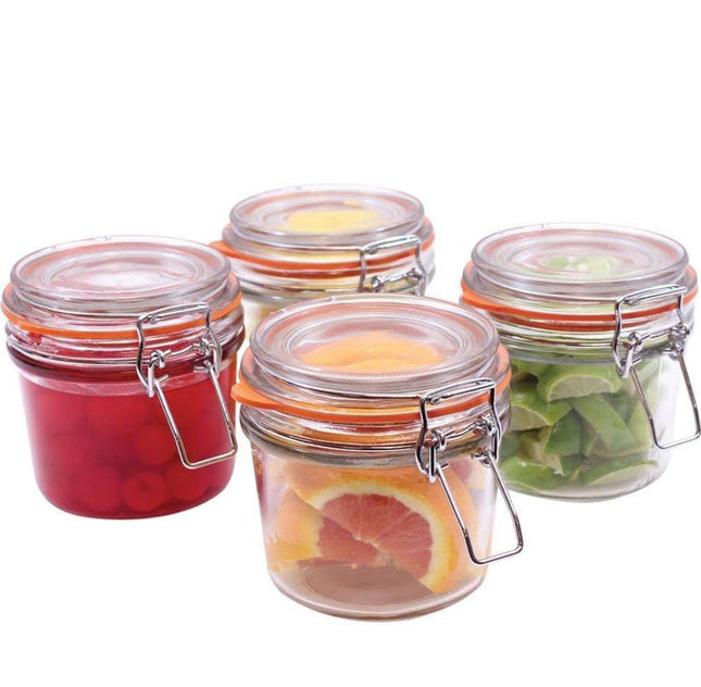 4 pc Set 12oz Resealable Jar DC