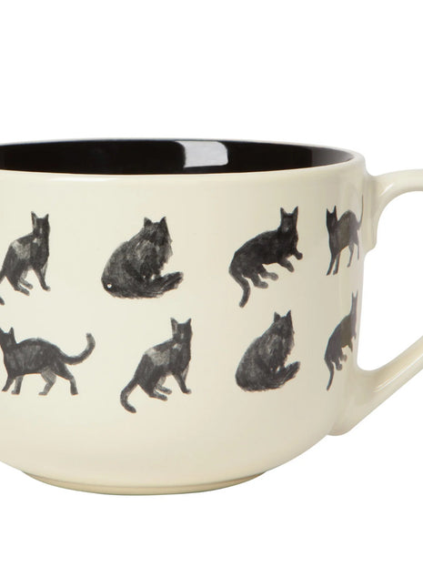 Latte Mug Stoneware 23 oz Cat Collective