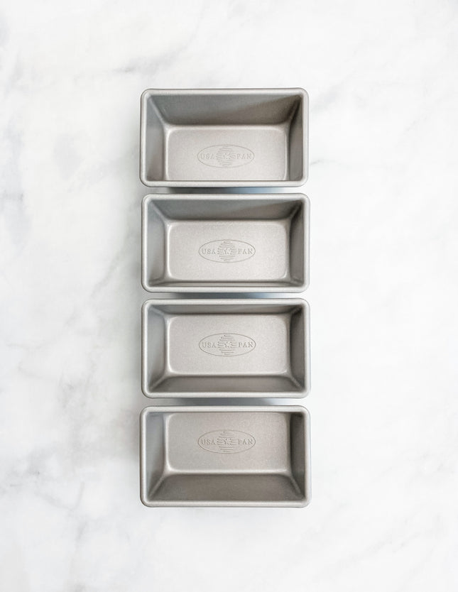 Mini Loaf Pan 4 Pc. 5 5/8 x 3 1/8 x 2 1/4