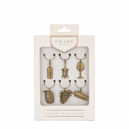 Vineyard Wine Charm Set Of 6