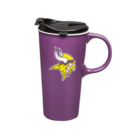 Ceramic Travel Cup w/ Box 17 oz Minnesota Vikings