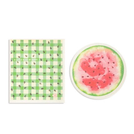 Shaped Swedish Dish Cloth 2 Pk Watermelon