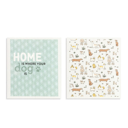 Swedish Dish Cloth Home Is Where Dog Is Single