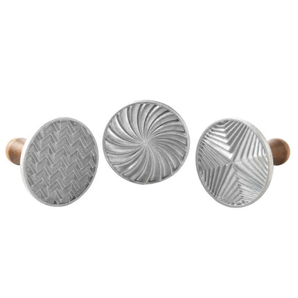 Cast Cookie Stamp Geo Set Of 3 IA