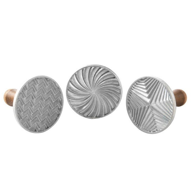 Cast Cookie Stamp Geo Set Of 3 IA