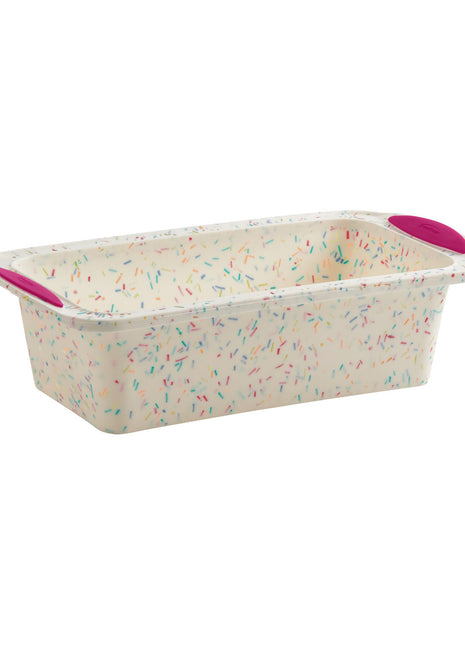 White Confetti Loaf Pan