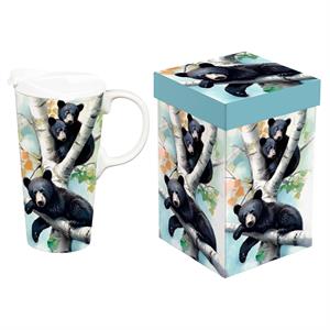 Ceramic Travel Cup Woodland Storybook