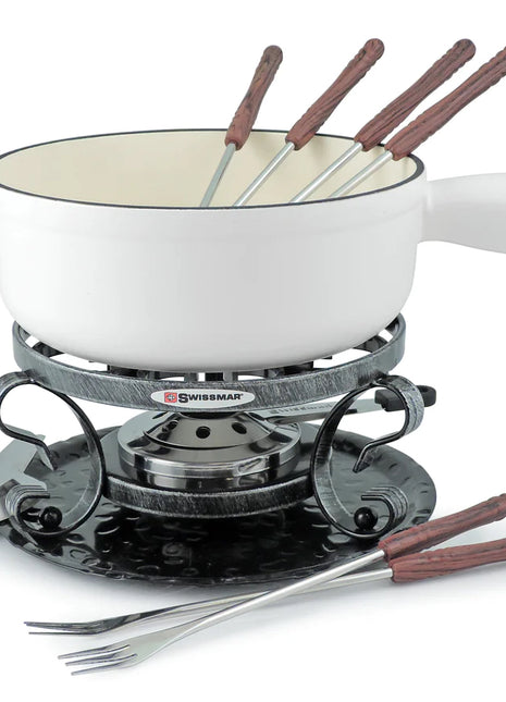 Swissmar Lugano 9 PC Cast Iron Fondue Set