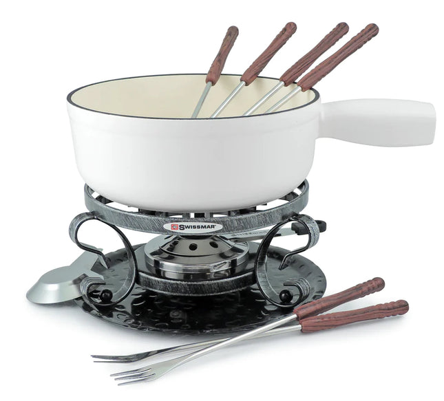 Swissmar Lugano 9 PC Cast Iron Fondue Set