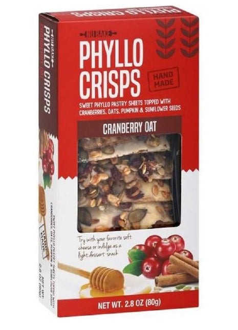 Phyllo Crisps Cranberry Oat