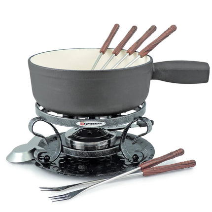 Swissmar Lugano 9 PC Cast Iron Fondue Set