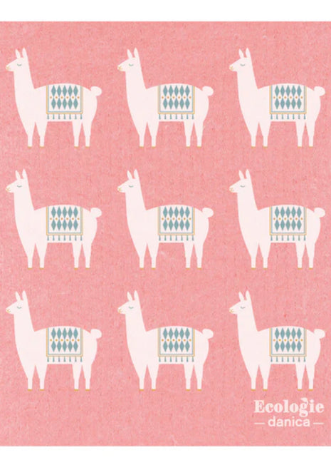Swedish Dishcloth Animals Lupe Llama DC