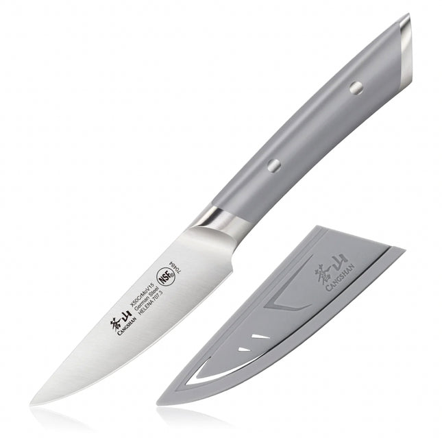 Helena Paring Knife, Gray, 3.5 in
