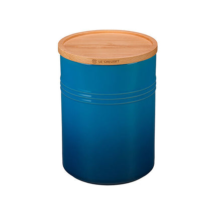 Canister w/Wood Lid 2.5 qt
